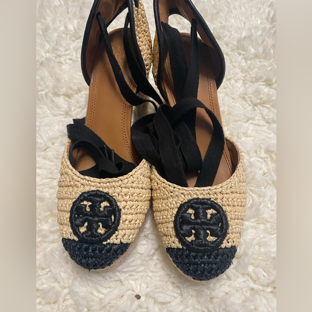 Tory Burch espadrille lace up wedge-7.5